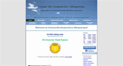 Desktop Screenshot of communityacupuncturealbuquerque.org
