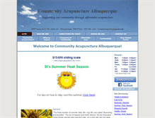 Tablet Screenshot of communityacupuncturealbuquerque.org